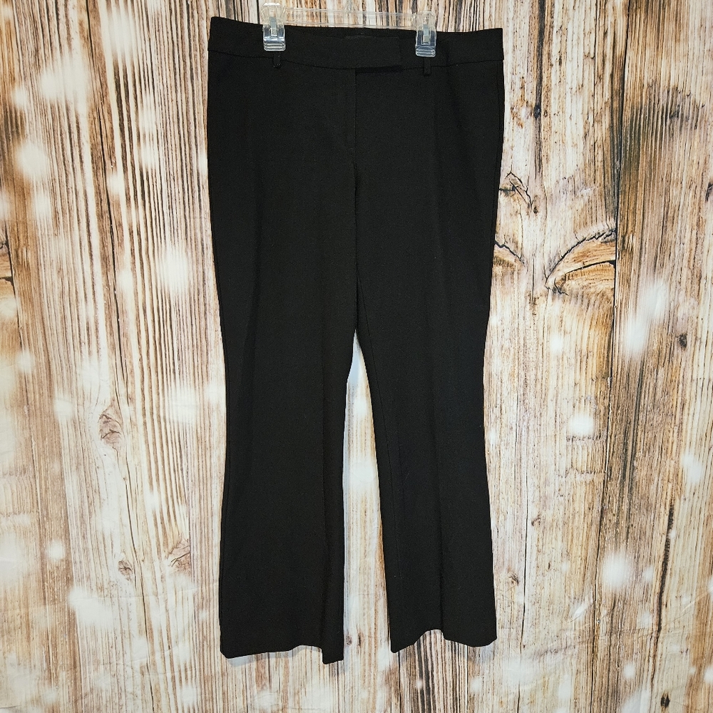 Talbots women's black signature classic straight leg dress pants size 8p